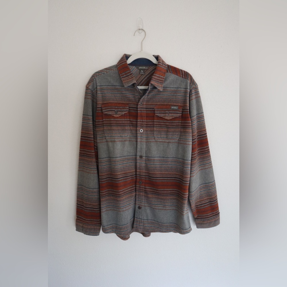 Eddie Bauer Microfleece Shirt. Size Large.